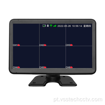 4G Monitor DVR de áudio/vídeo de 6 canais